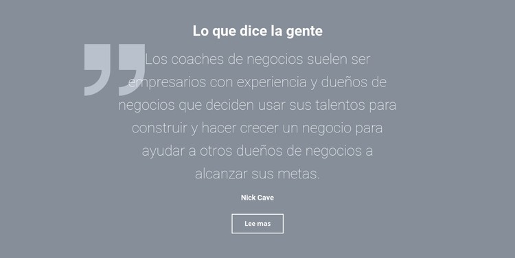 Testimonios y reseñas de clientes Plantilla CSS