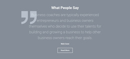 Site Template For Client Testimonials And Reviews