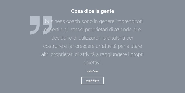 Testimonianze e recensioni dei clienti Progettazione di siti web