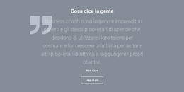 Testimonianze E Recensioni Dei Clienti - Modello Di Pagina HTML