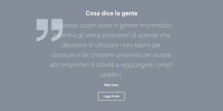 Testimonianze e recensioni dei clienti Modello di sito Web