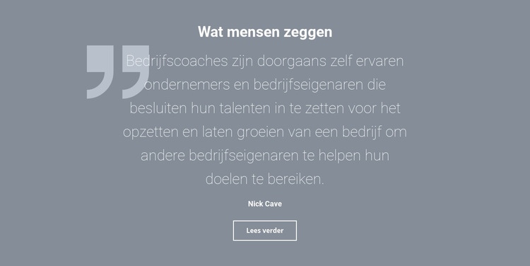 Getuigenissen en recensies van klanten Html Website Builder