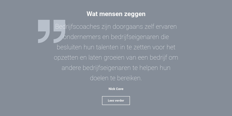 Getuigenissen en recensies van klanten Website sjabloon