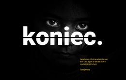 Koniec - Free HTML Website Builder