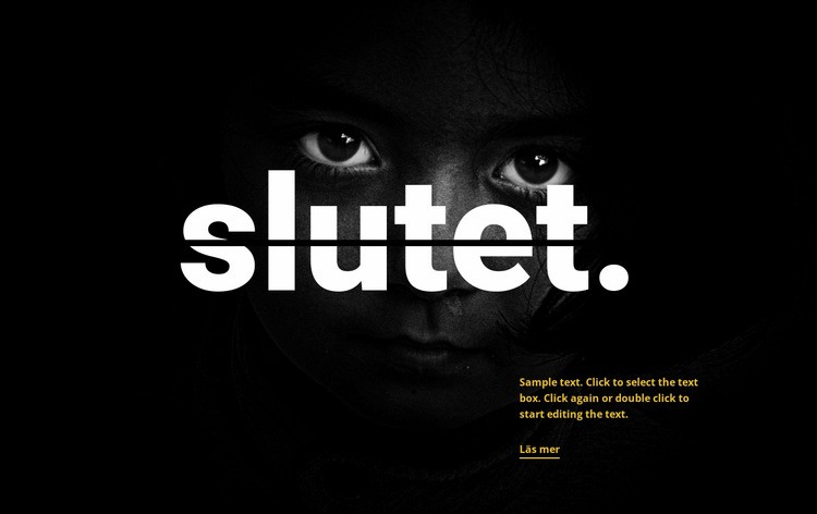 Slutet HTML-mall