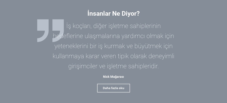 Müşteri referansları ve incelemeleri Html Web Sitesi Oluşturucu