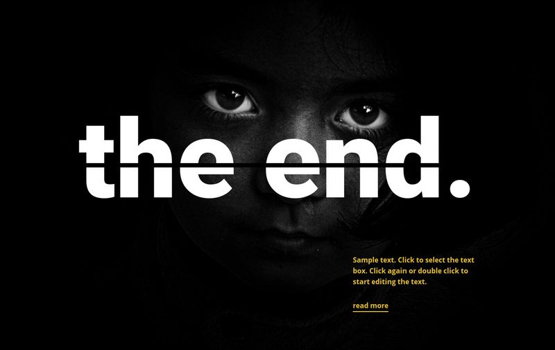 The end Web Page Design