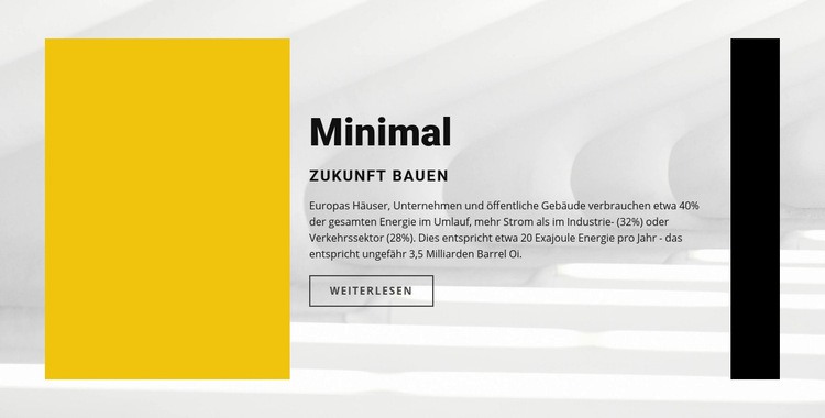 Minimaler Stil Eine Seitenvorlage