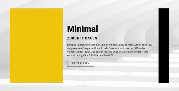 Minimaler Stil Website-Modell