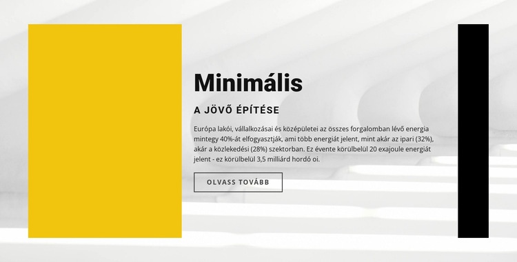 Minimális stílus CSS sablon