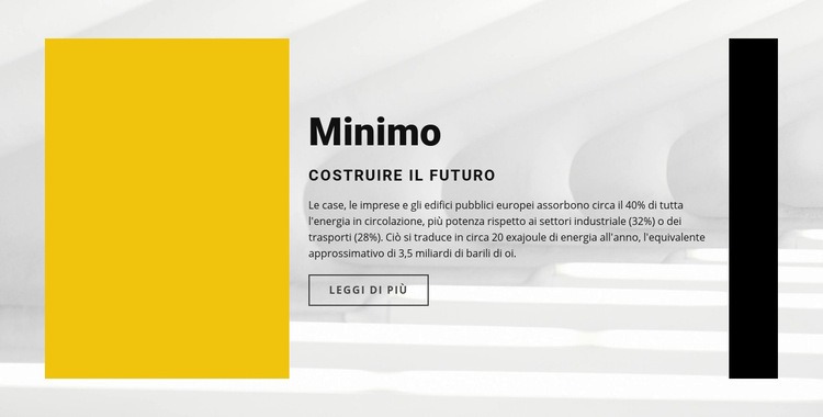 Stile minimal Modello HTML5