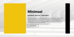 Minimalistische Stijl - Websitesjablonen