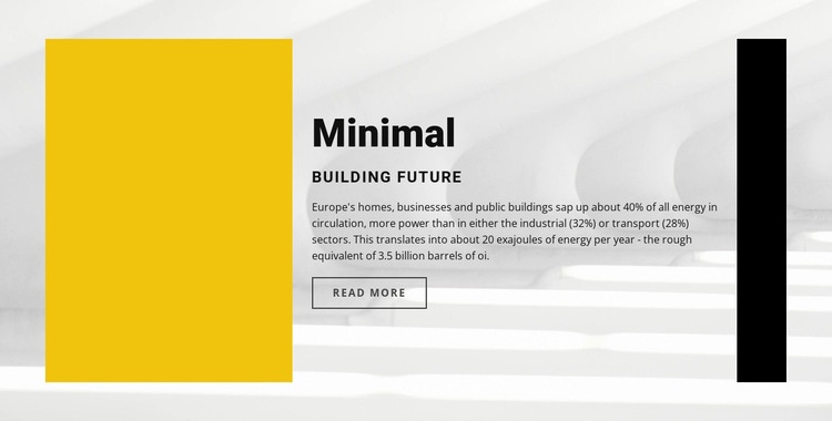 Minimal stil Html webbplatsbyggare