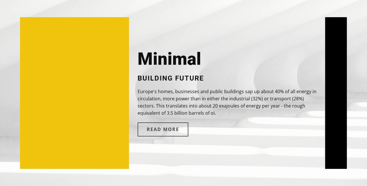 Minimal style Website Mockup
