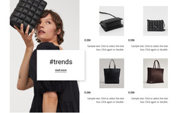 HTML Design For New Trends New Bags