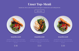 Unser Top-Menü – Gebrauchsfertiges WordPress-Theme