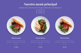 Nuestro Menú Principal Plantilla CSS Básica