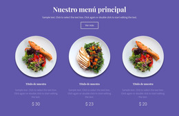 Nuestro Menú Principal - Descarga Gratuita De La Plantilla Joomla