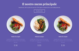 Il Nostro Menu Principale - Website Creator HTML