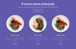 Il Nostro Menu Principale Modello CSS Di Base