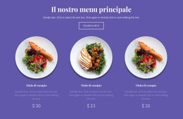 Tema HTML5 Per Il Nostro Menu Principale