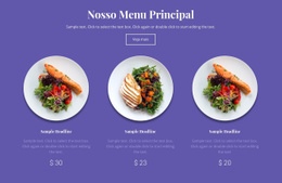 O Melhor Design De Site Para Nosso Menu Principal