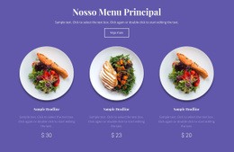 Nosso Menu Principal - Modelos On-Line