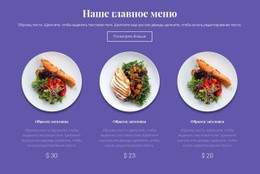 Наше Главное Меню — Готовая К Использованию Тема WordPress