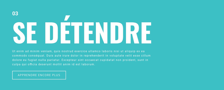 Se détendre Thème WordPress