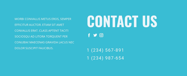 Contact our support team HTML5 Template