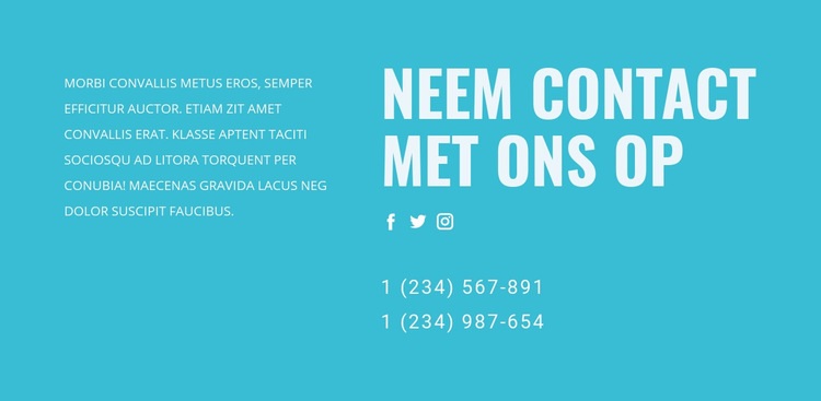 Neem contact op met ons ondersteuningsteam Html Website Builder