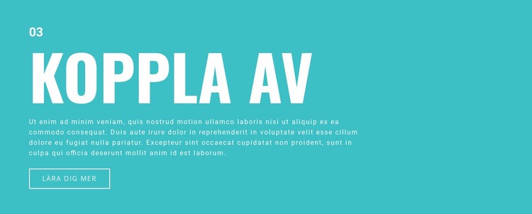 Koppla av WordPress -tema