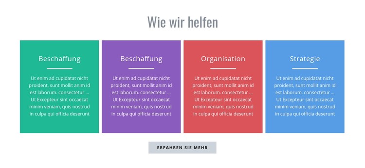 Wie wir helfen können CSS-Vorlage