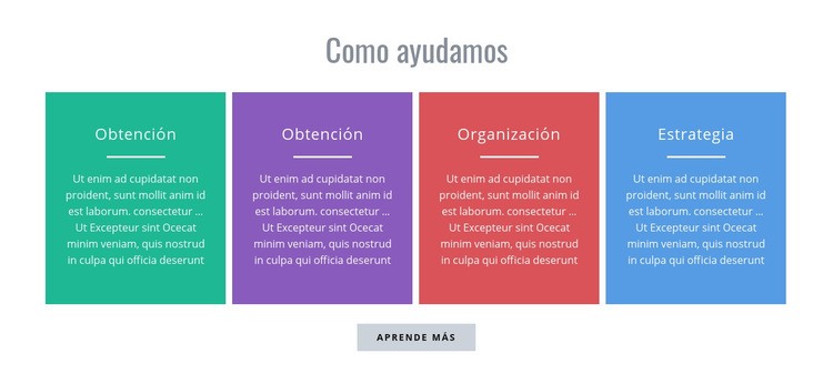 Como podemos ayudar Maqueta de sitio web