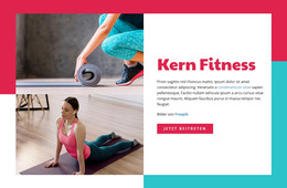 Kern Fitness - Site-Vorlage