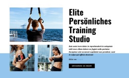 Elite Personal Training Studio - HTML Template Builder