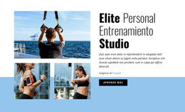 Estudio De Entrenamiento Personal Elite: Plantilla HTML5 Adaptable