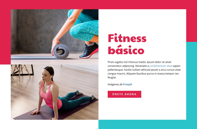 Fitness básico Plantilla HTML