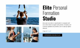 Studio D'Entraînement Personnel Elite - Modèle HTML5 Professionnel