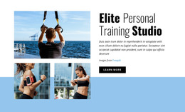 Elite Personal Training Studio‎ - Drag & Drop Homepage Design