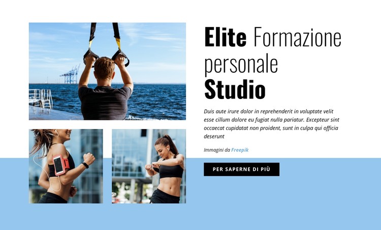 Elite Personal Training Studio Modello CSS