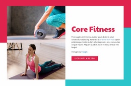 Core Fitness: Modello HTML5 Semplice