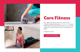 Core Fitness - Modello Di Pagina Web