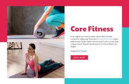 Core Fitness - Creative Multipurpose One Page Template