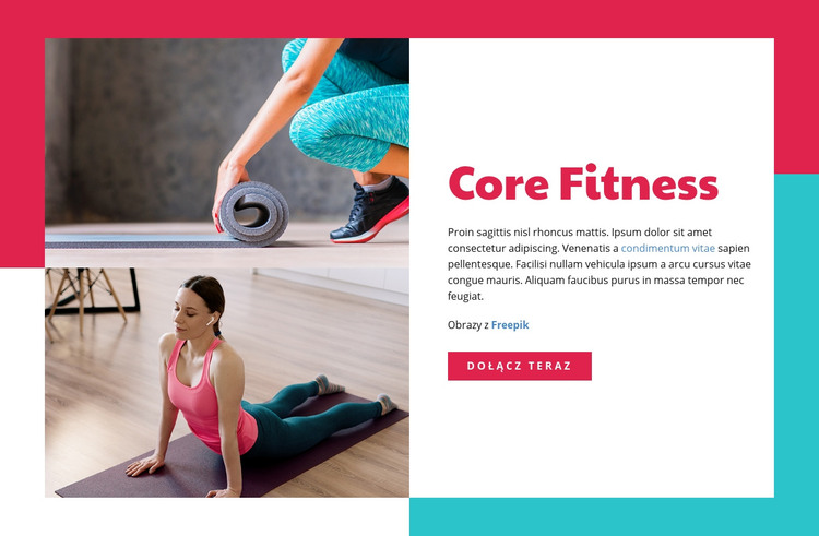 Core Fitness Szablon HTML