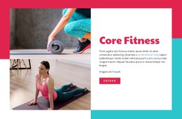 Core Fitness Modelo De Grade CSS