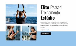Elite Personal Training Studio Modelo Responsivo HTML5