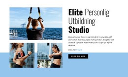 Anpassade Teckensnitt, Färger Och Grafik För Elite Personal Training Studio