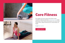 Core Fitness CSS ızgara Şablonu
