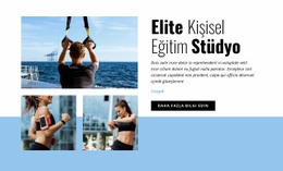Elite Kişisel Eğitim Stüdyosu - Bir Sayfalık Şablon